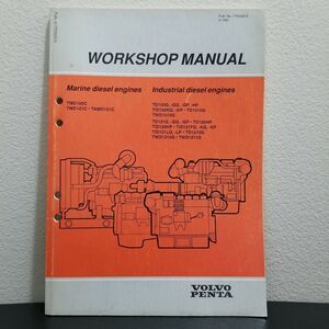 Factory Volvo Penta Marine Industrial Diesel Engine Workshop Repair Manual 1993